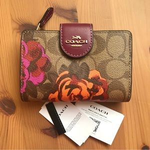 Coach Brown Floral Wallet